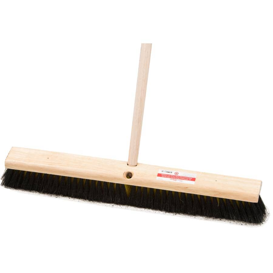 24" All Purpose Push Broom - with 54" Handle