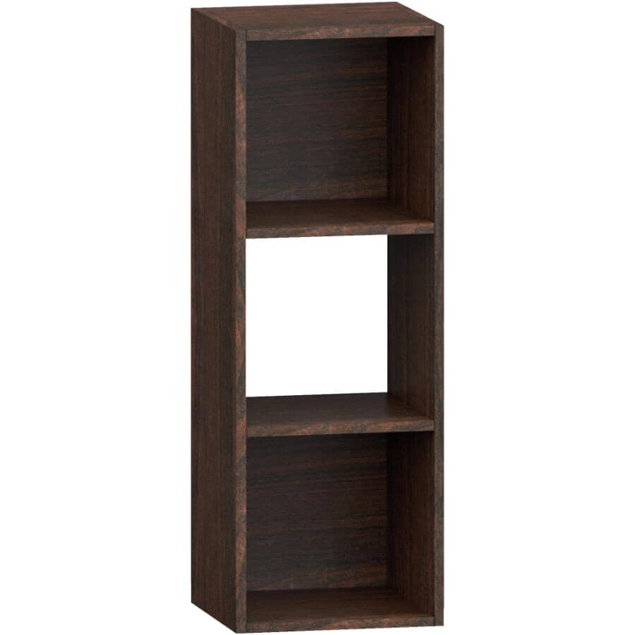 3 Cube Storage Organizer - Espresso