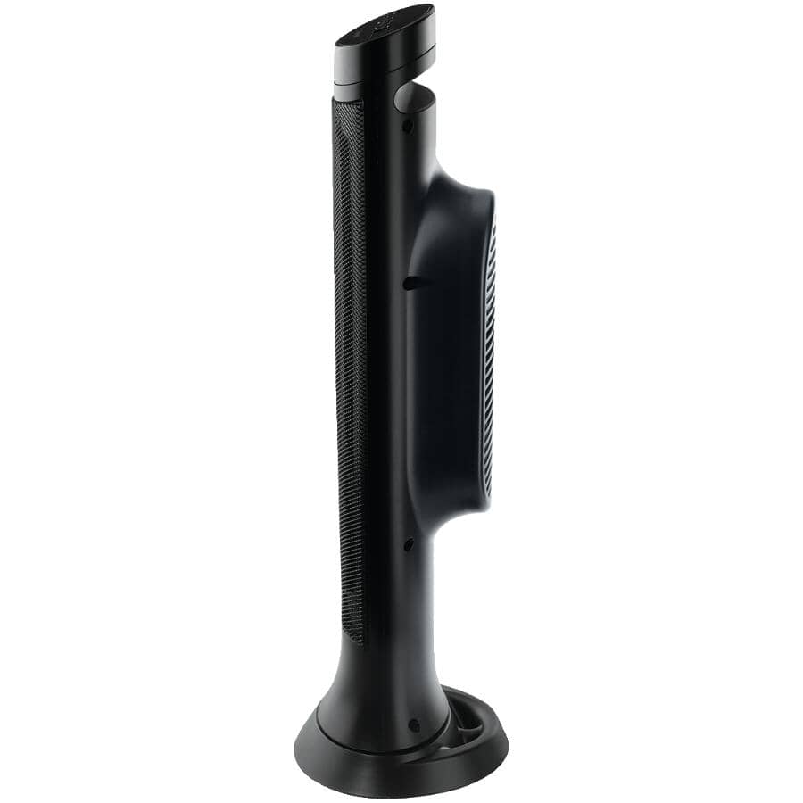 750W - 1500W Slim Ceramic Tower Heater - Black