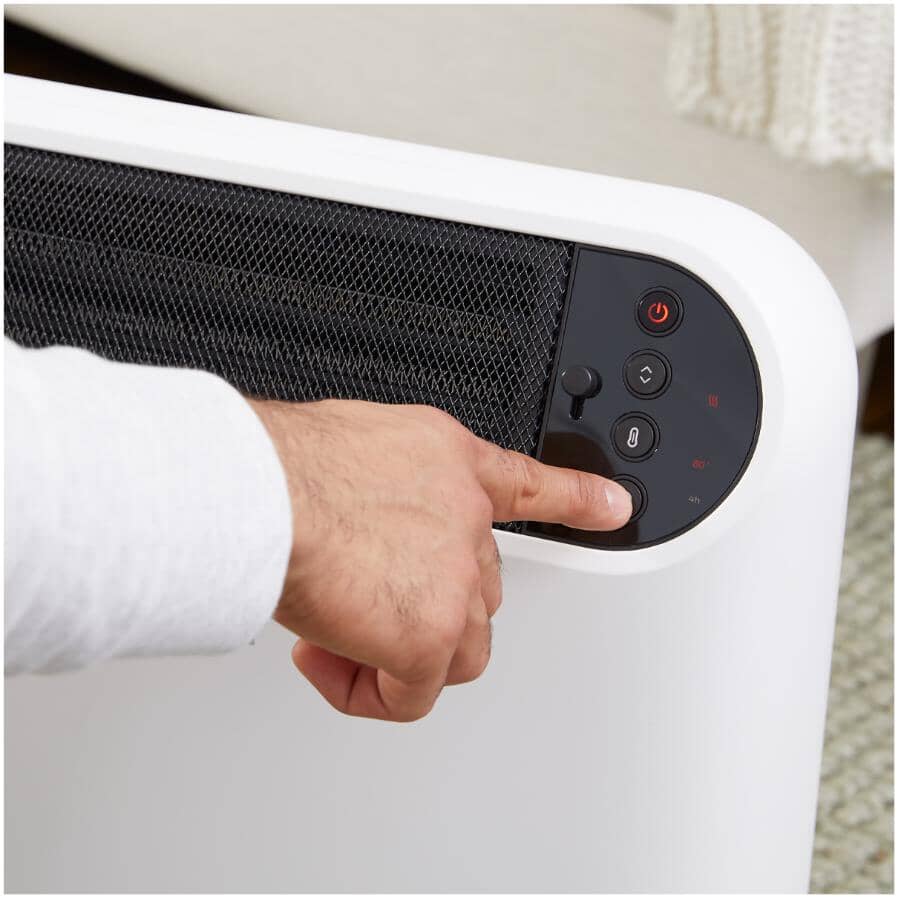 750W / 1500W ThermaWave Ceramic Tower Heater - White