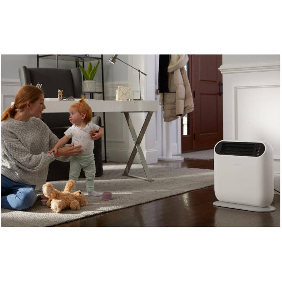 750W / 1500W ThermaWave Ceramic Tower Heater - White