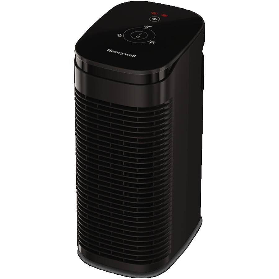 True HEPA Compact Tower Air Purifier with Allergen Remover - 100 sq. ft., Black