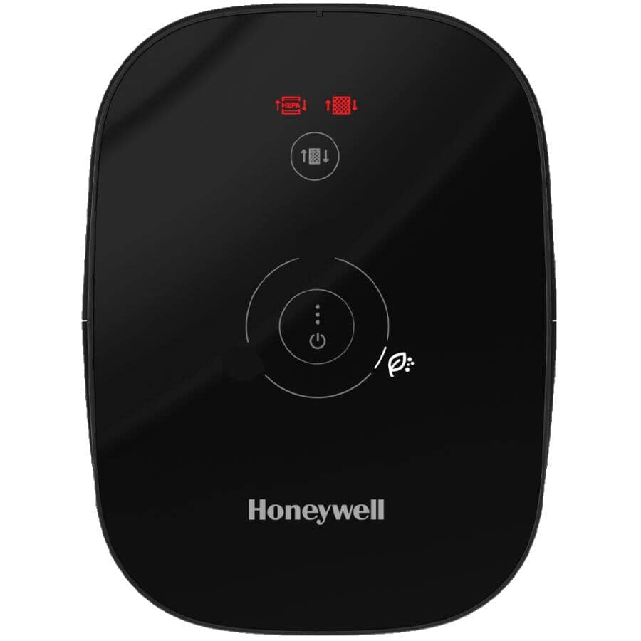 True HEPA Compact Tower Air Purifier with Allergen Remover - 100 sq. ft., Black