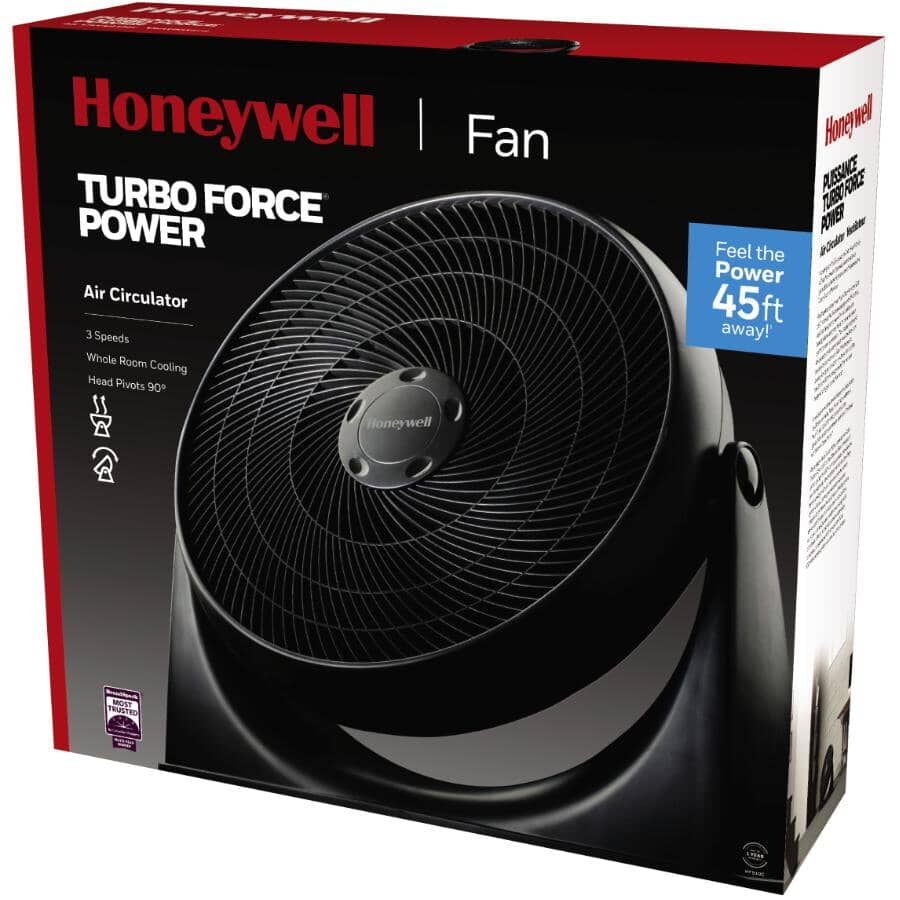 TurboForce 18" Floor Fan - with 3 Speeds, Black