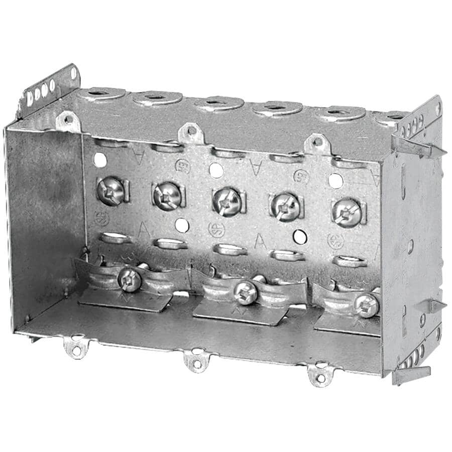 2-1/2" Non-Gangable 3 Gang Switch Box