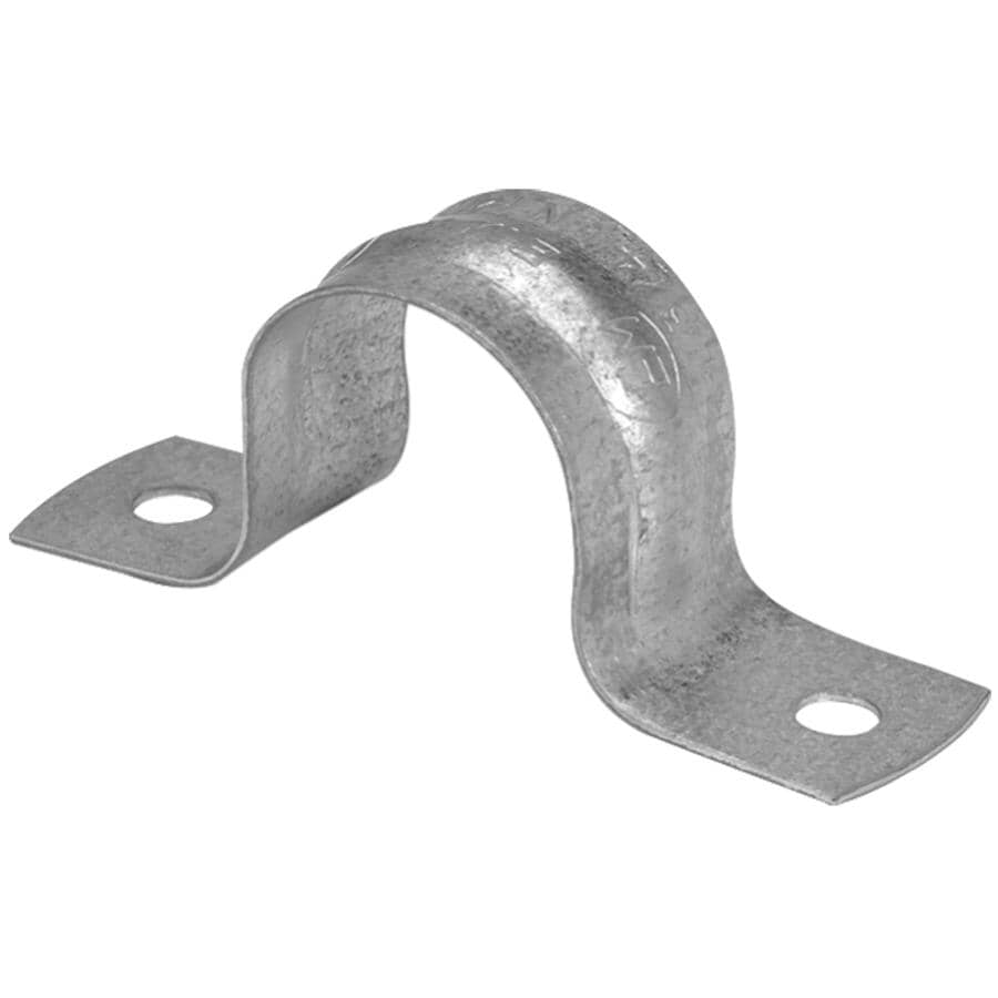 2 Hole Steel EMT Straps - 1", 5 Pack