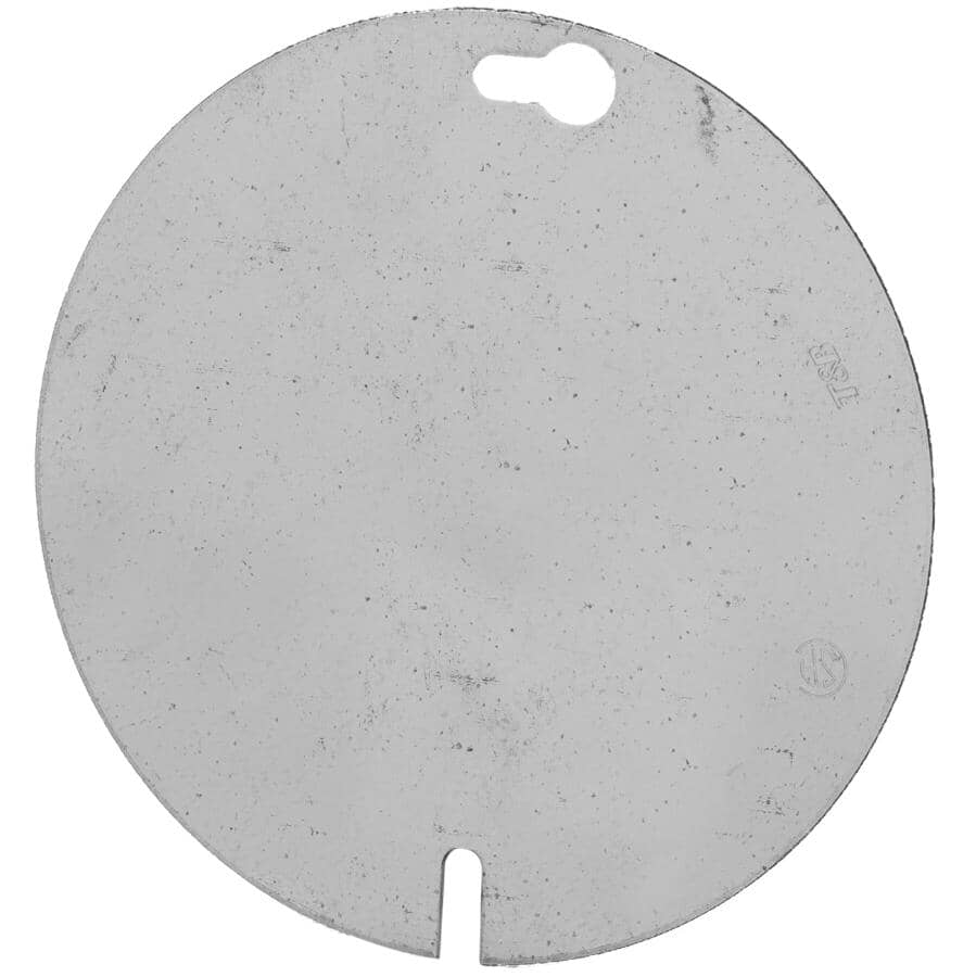 Round Blank Receptacle Cover
