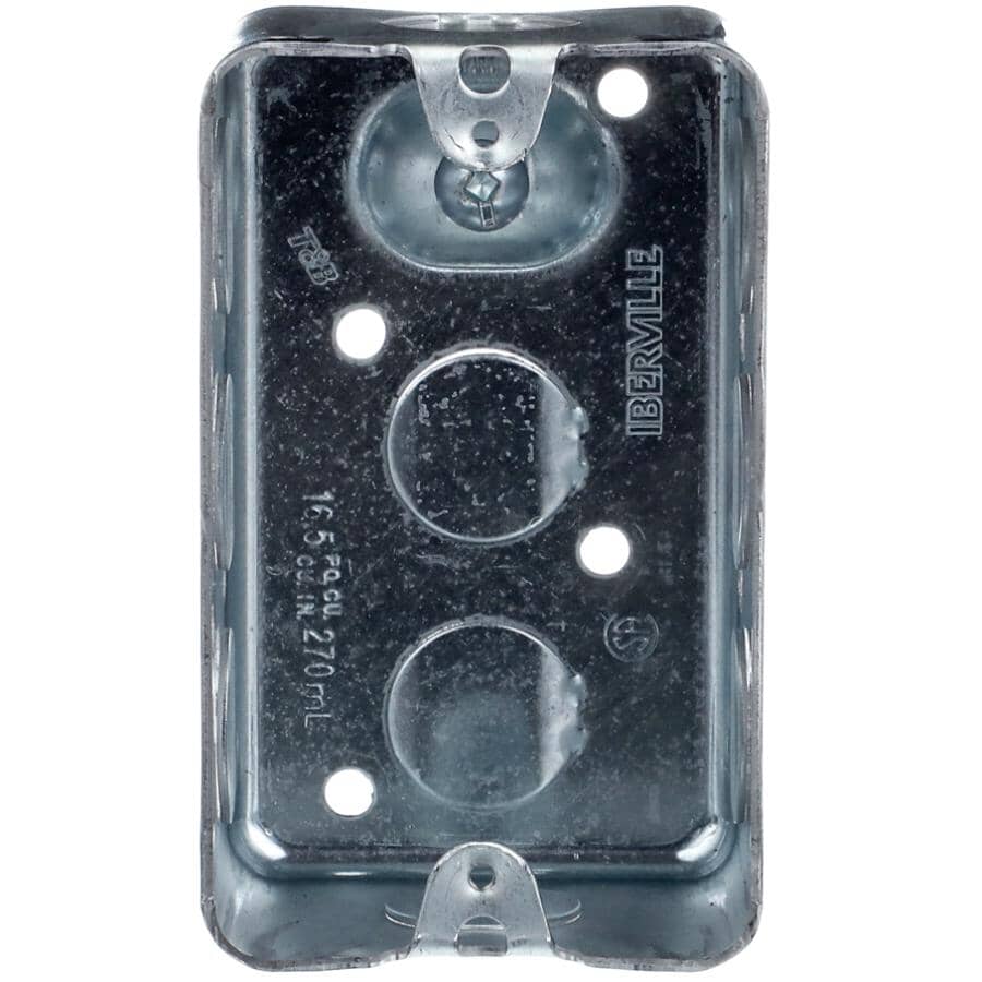 Standard Electrical Utility Boxes - with Conduit Knockouts, 4 Pack