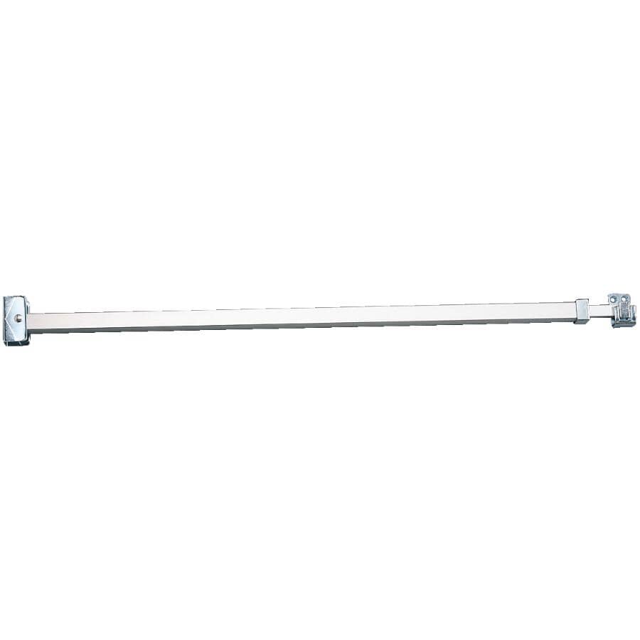 50" Adjustable White Patio Door Security Bar