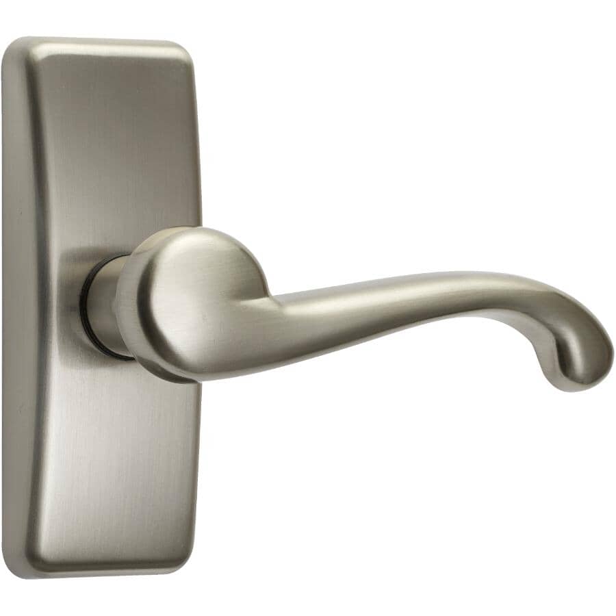 Satin Silver Screen Door Handle Set