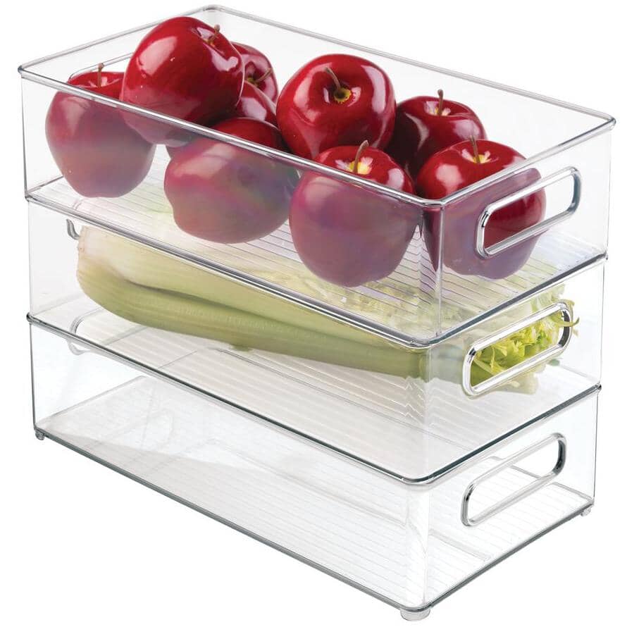 8" x 14-1/2" x 4" Clear Deep Fridge Organizer