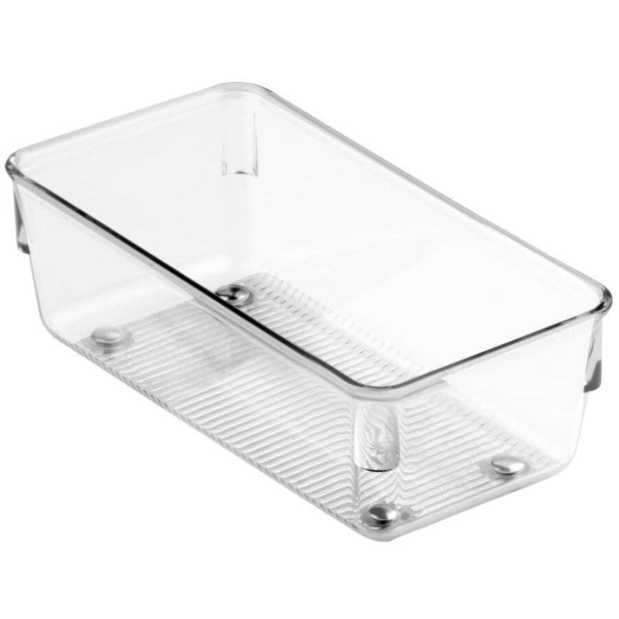 Linus Drawer Organizer - Clear, 3" x 6" x 2"