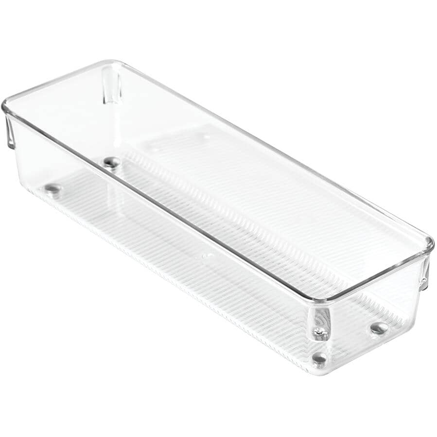 Linus Drawer Organizer - Clear, 3" x 9" x 2"