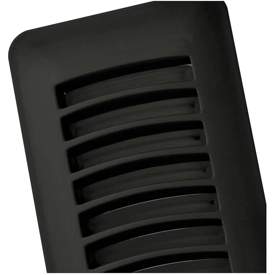 3" x 10" Black Poly Floor Register