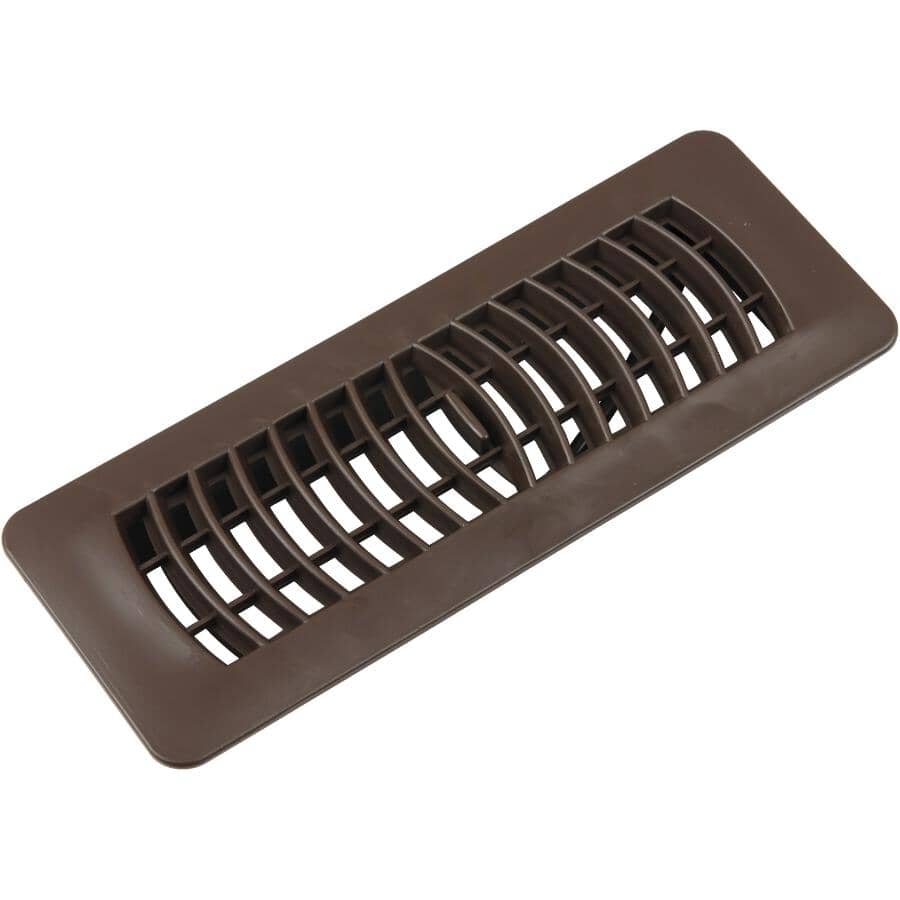 3" x 10" Brown Poly Floor Register