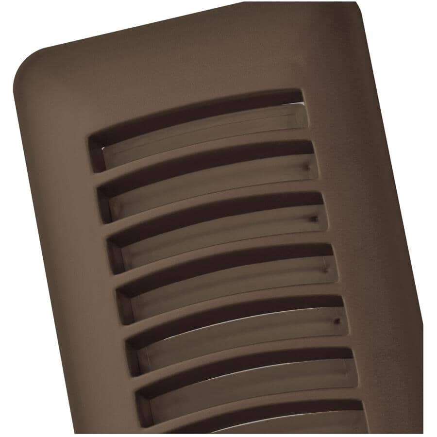 3" x 10" Brown Poly Floor Register