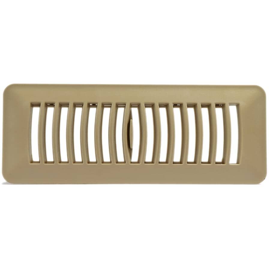 3" x 10" Taupe Poly Floor Register