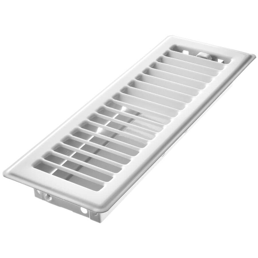 3" x 10" White Floor Register