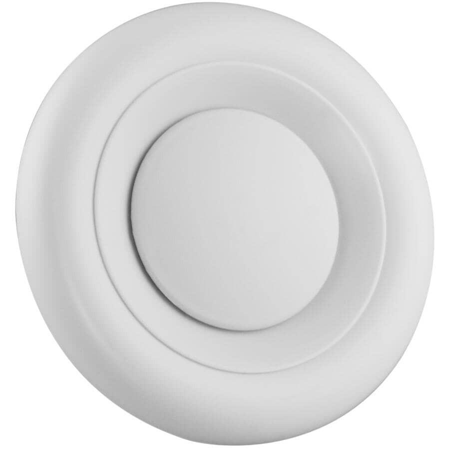 4" - 5" Round Hush Supply & Exhaust Air Diffuser Grille