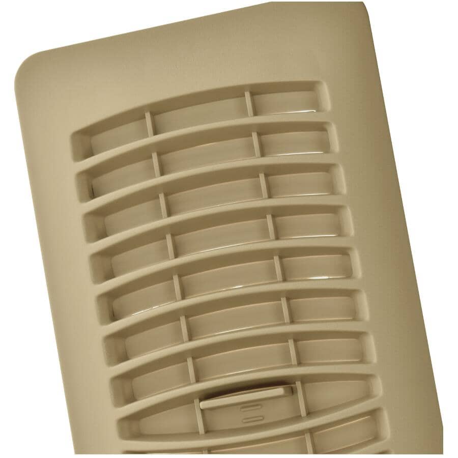 4" x 10" Taupe Poly Floor Register