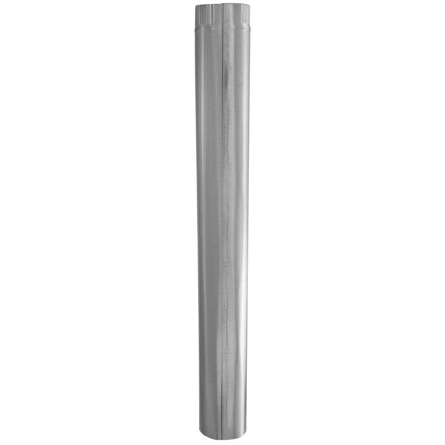 4" x 30" 30 Gauge Galvanized Duct Pipe