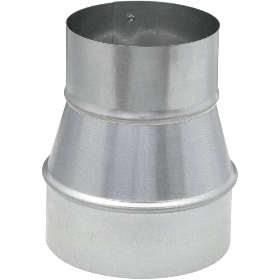 5" - 4" Galvanized Increaser / Reducer -  30 Gauge, No Crimp