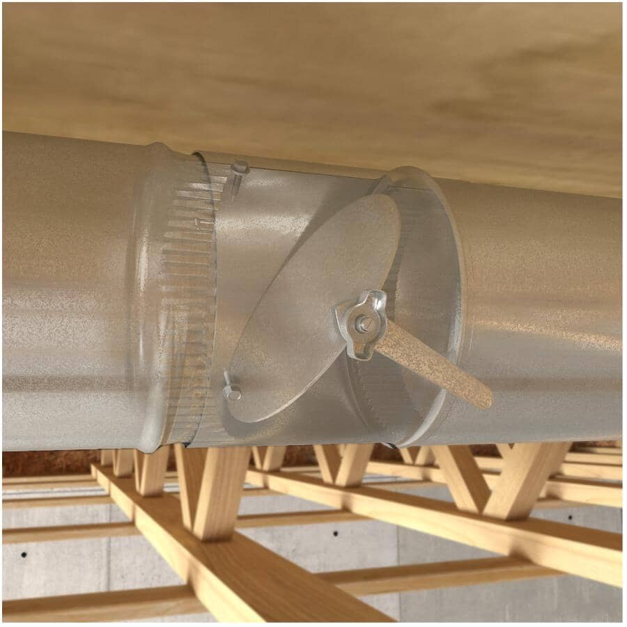 5" Galvanized Damper - with Key