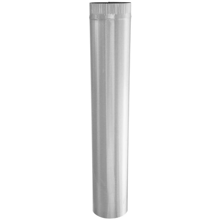 5" x 30" 30 Gauge Galvanized Duct Pipe