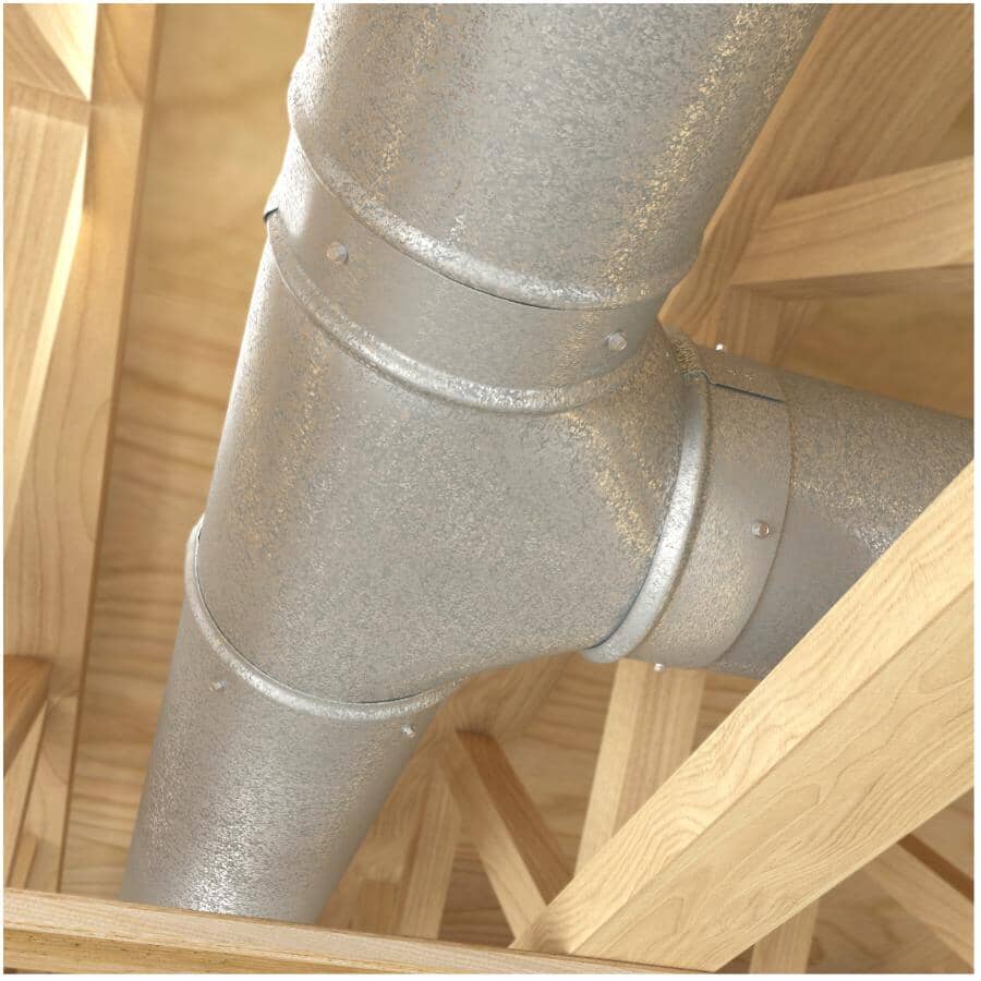 6" x 6" x 6" Galvanized Tee