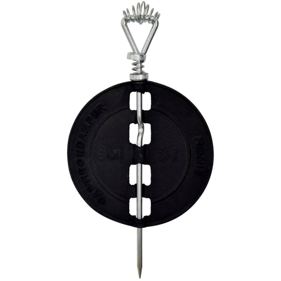 7" Cast Iron Stove Damper