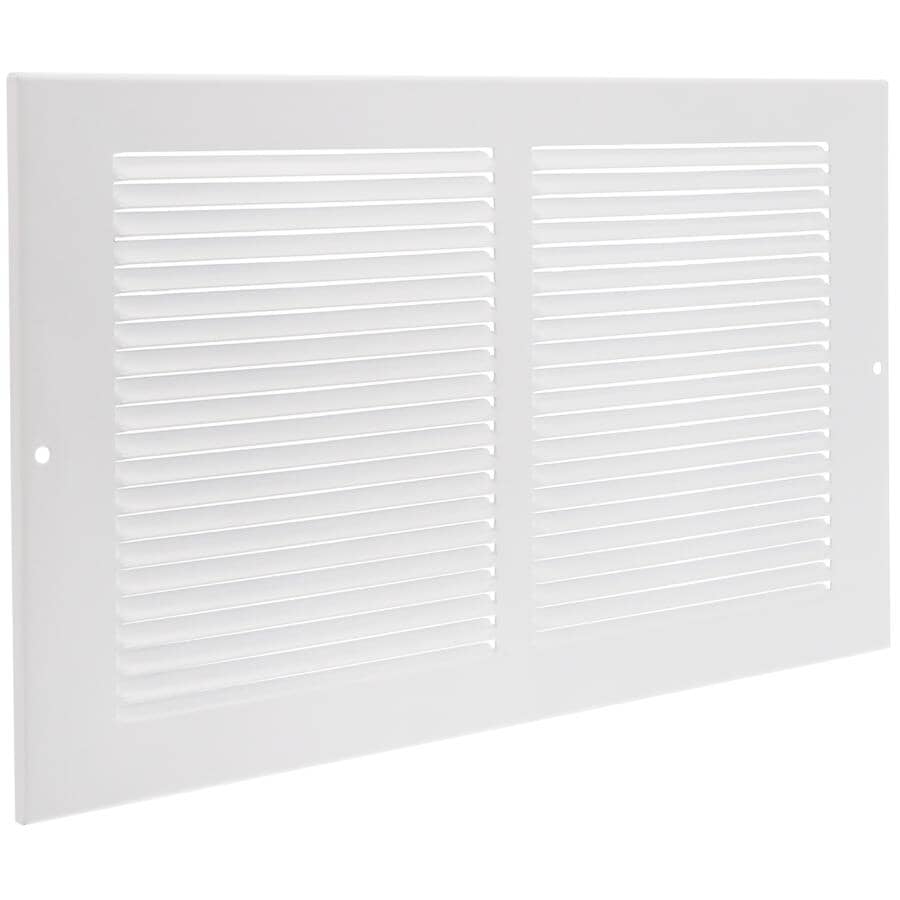 8" x 14" White Sidewall Grille