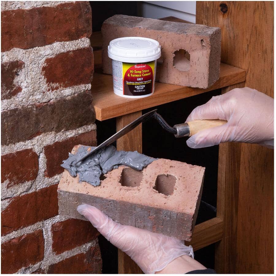 Hi-Temp Stove & Furnace Cement - 236 ml, Grey