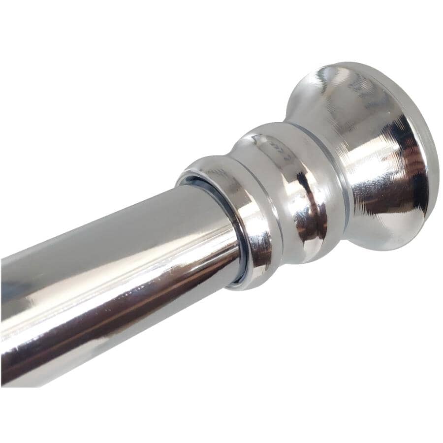 Adjustable Straight Shower Rod - Chrome, 42" - 72"