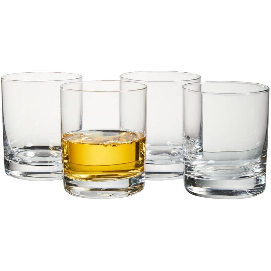 Clear Glass Tumbler Set - 350 ml, 4 Pack