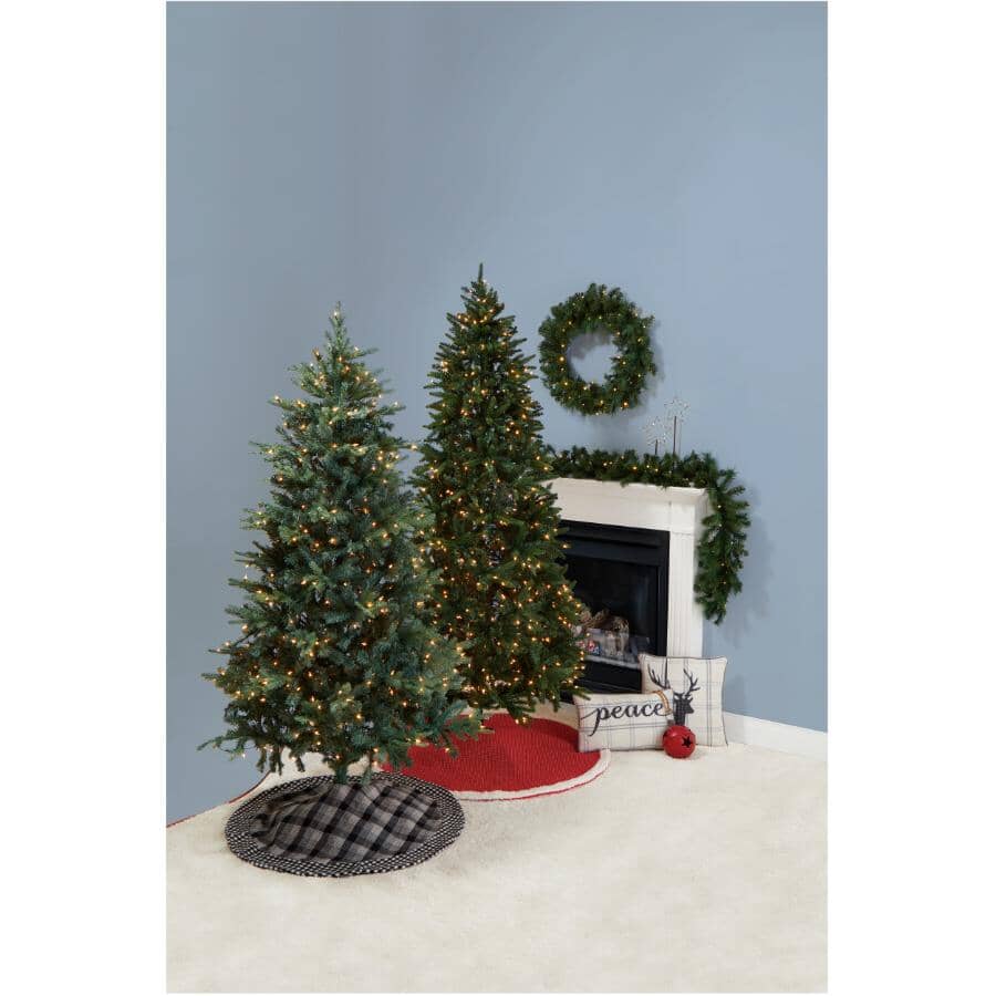 7' Nordic Blue Downswept Fir Christmas Tree - with 450 Clear Lights