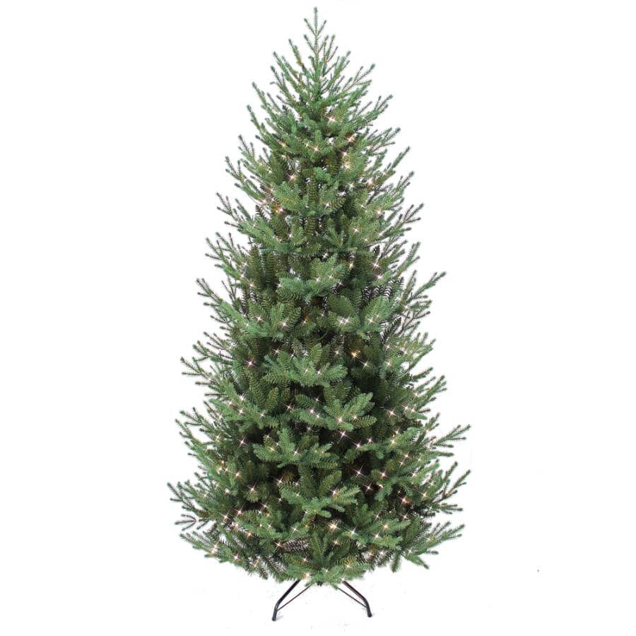 7.5" Spruce Pre-lit Christmas Tree - with 500 Warm White LEDs