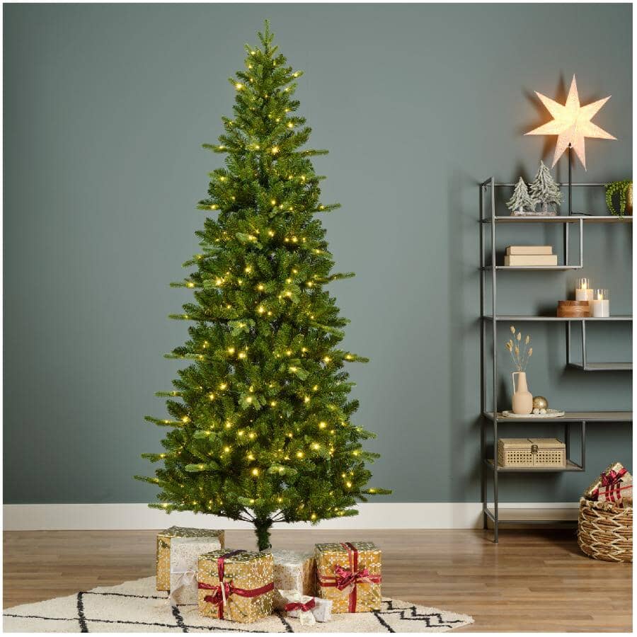 9' Killington Fir Christmas Tree - with 540 Warm White/Multi-Colour LEDs