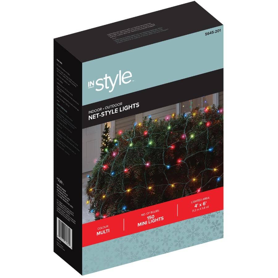 Incandescent Net Light Set - Multi-Colour, 150 Lights