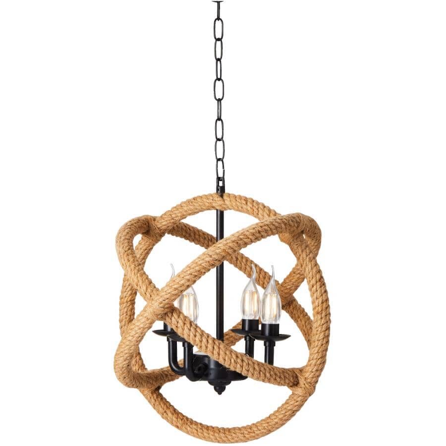 16" Hanging Chandelier - Battery Operated + Remote