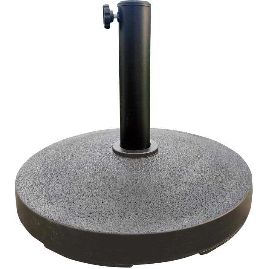 16.5" Round Cement Umbrella Base - Grey