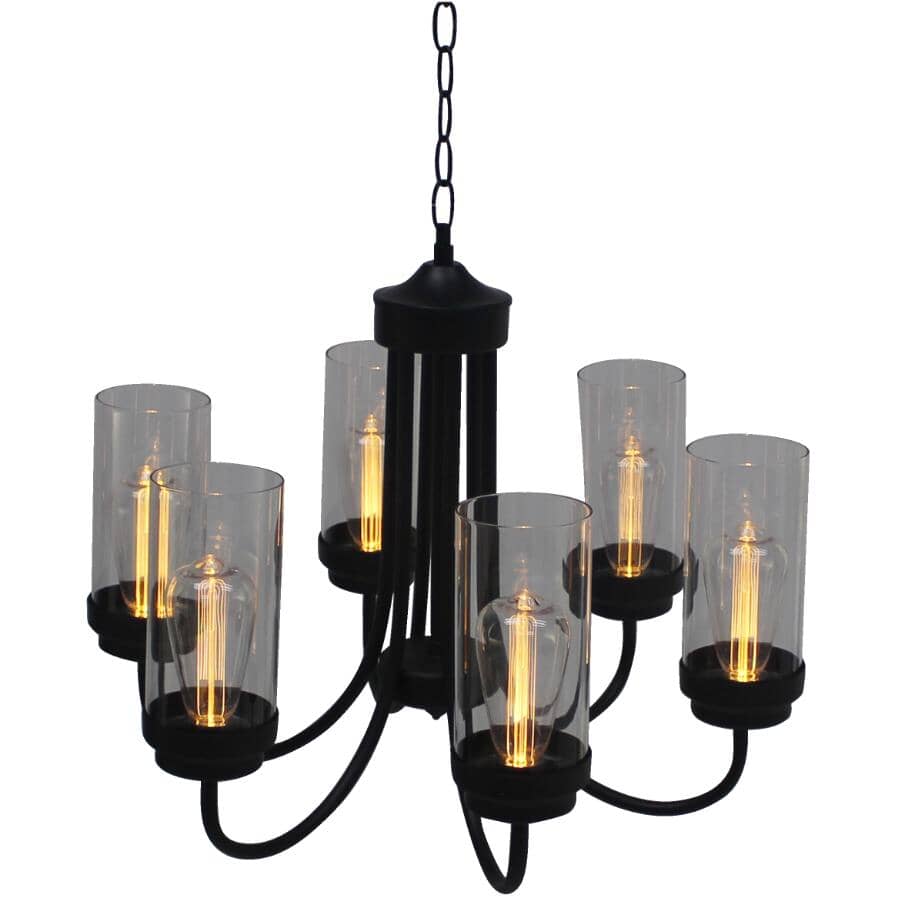 22.5" Hanging Chandelier - Battery Operated + Remote