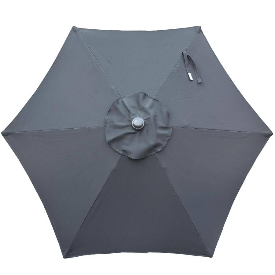 7' Crank Market Umbrella - Black