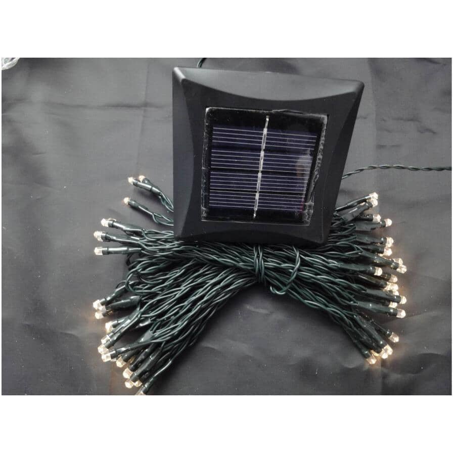 M5 Solar Light Set with Green Wire - Warm White, 50 LEDs