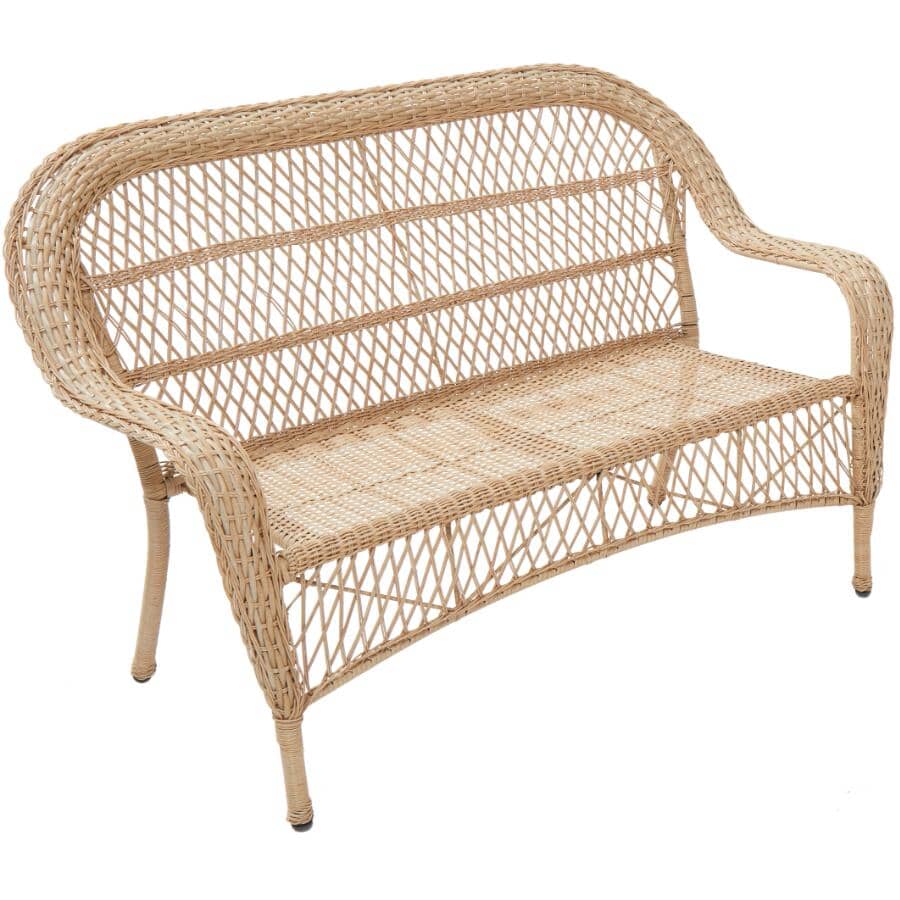 Savannah Resin Wicker Love Seat - Brown