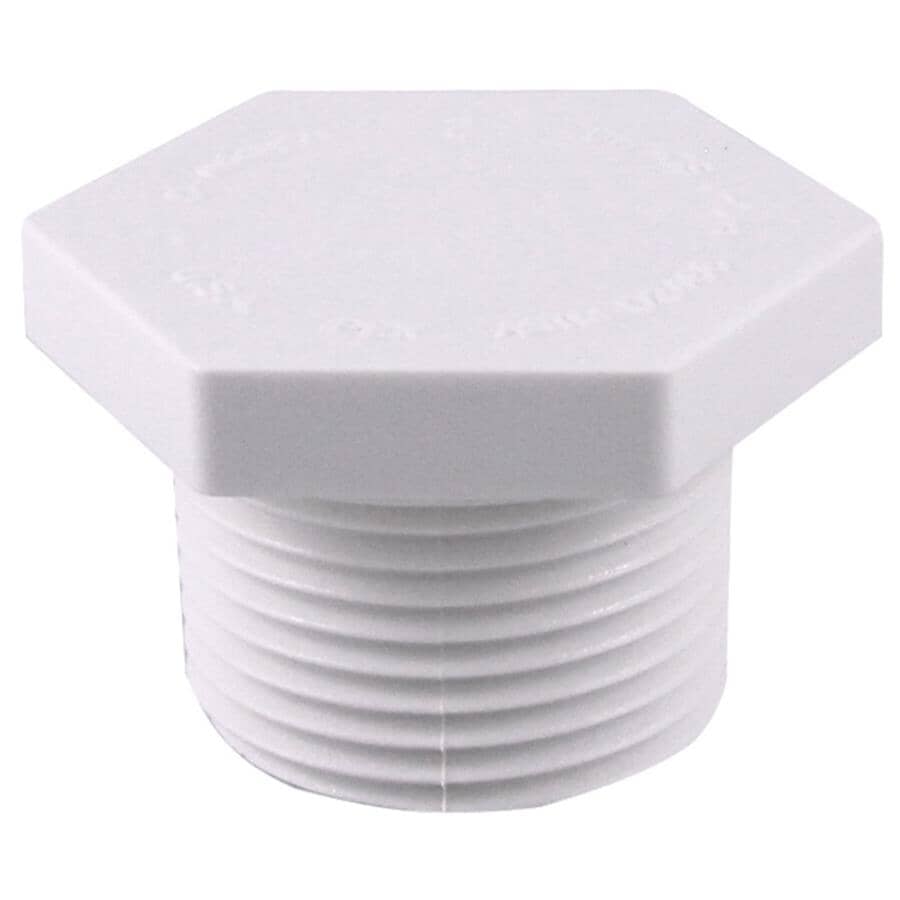 Schedule 40 3/4" MPT PVC Plug