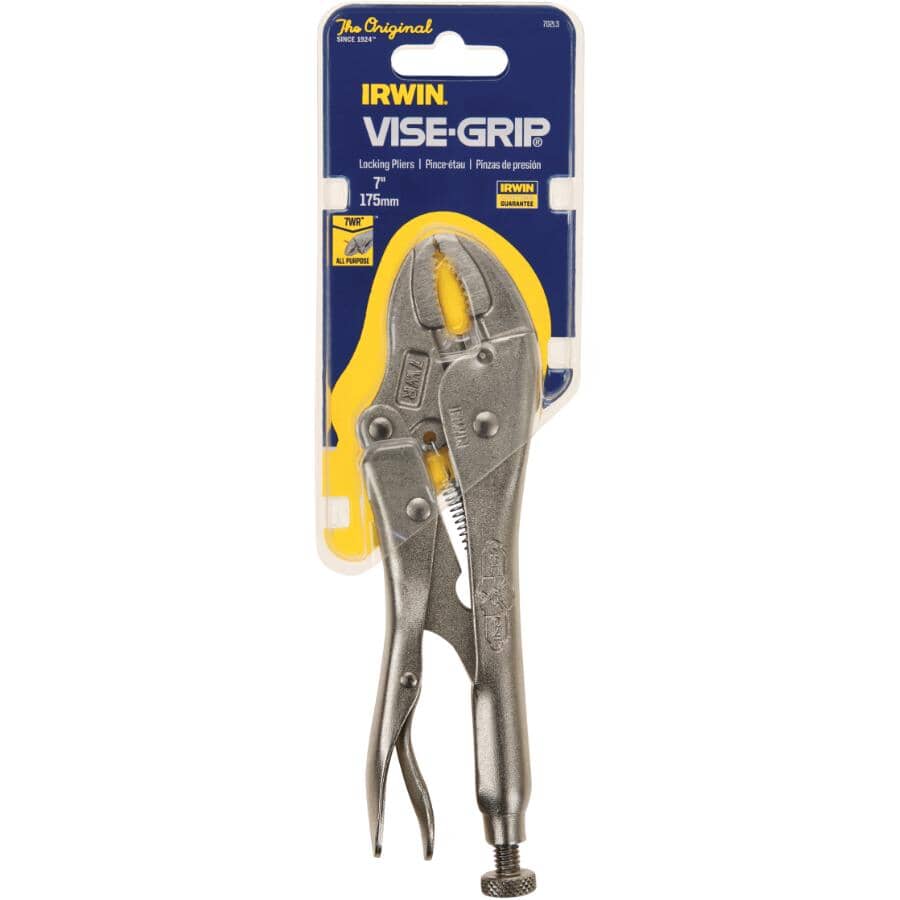 7" Locking Curved Jaw Cutter Pliers