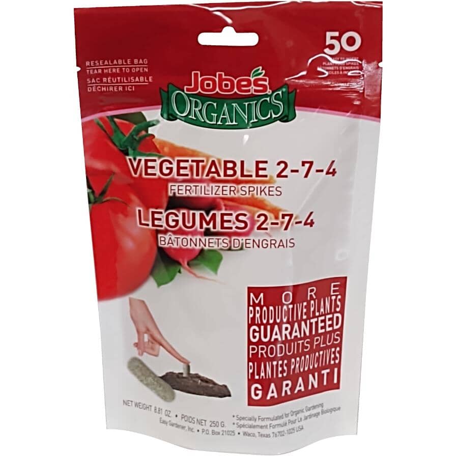 Vegetable Plant Fertilizer Spikes - 50 Pack