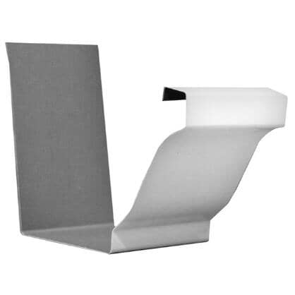 5" White Semi-Gloss K Style Aluminum Gutter Connector