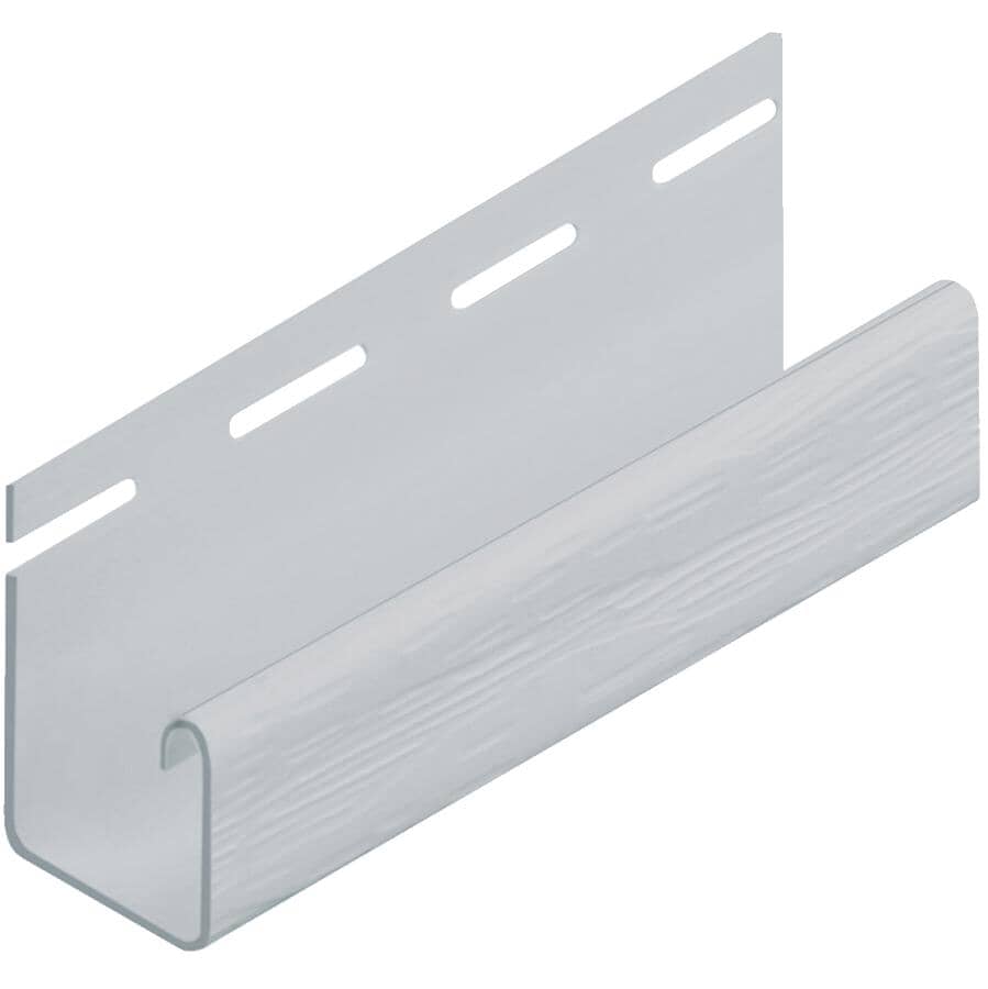 5/8" x 12' White Vinyl J-Trim