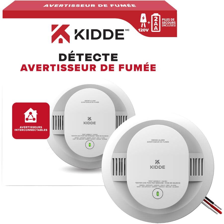 Hardwired Smoke Detector with AA Battery Backup